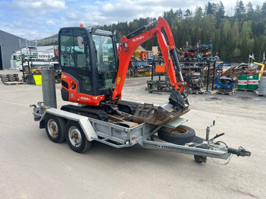 Mini-pelle Kubota KX019-4 + Remorque – 2016 – Occasion