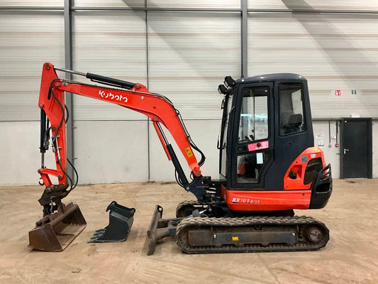 Mini-pelle Kubota KX101-3 A3 – 2012 – 3 297 h – 3,5 t